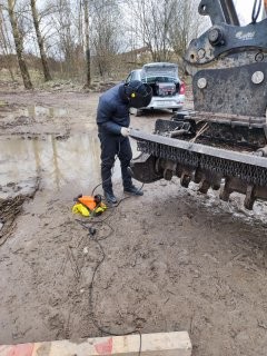 Ротор мульчера на Ижорском заводе перед балансировкой